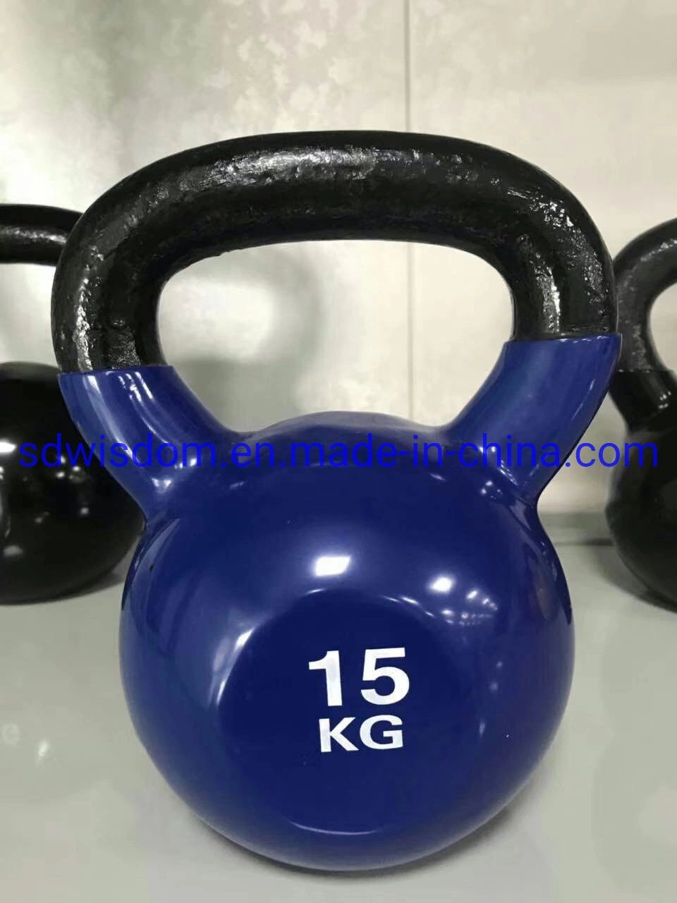 Top Grade Custom Logo Color Weight Competition Steel Kettle Bell Gym Fitness Colorful Vinyl Kettlebell