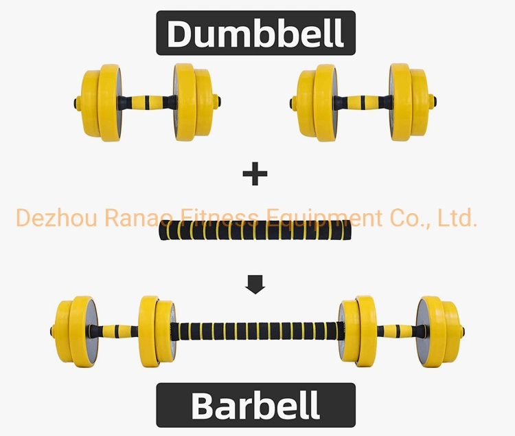 Home Gym Fitness Equipment Adjustable Dumbbell Set, Barbell Weight Pair, Free Weight 2-in-1 Dumbbell Set with Non-Slip Neoprene for Body Building