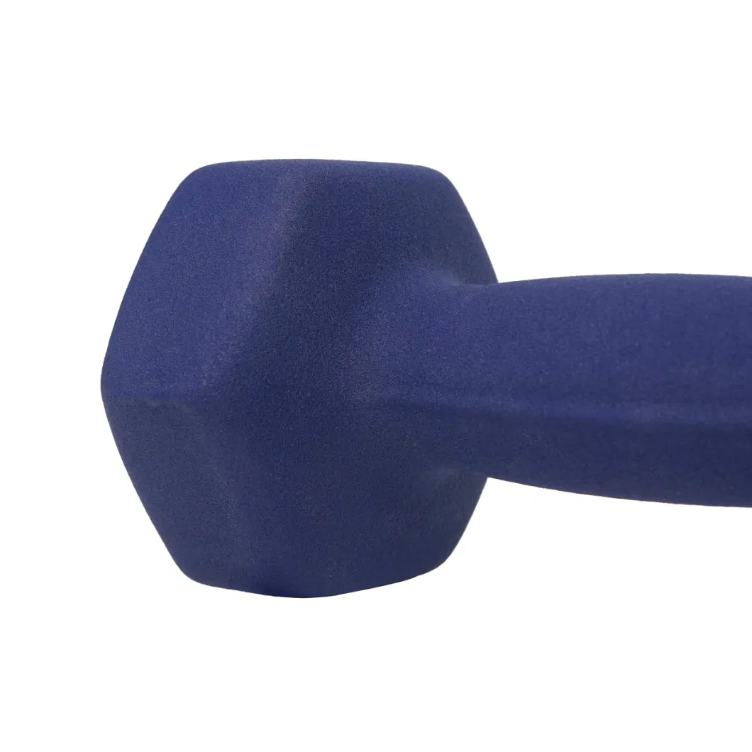 The Best Casting Iron PVC Dipping Mancuerna Gym or Home Use Free Weights Hex Dumbbell China Neoprene Coated Dumbbells