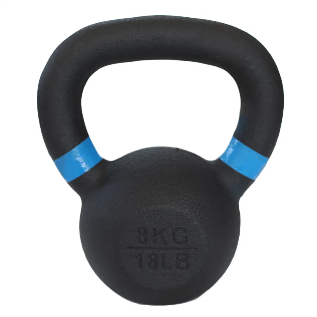 Gym Equipment Weight Lifting Power Coated Strength Training Competition Cast Iron Kettlebell