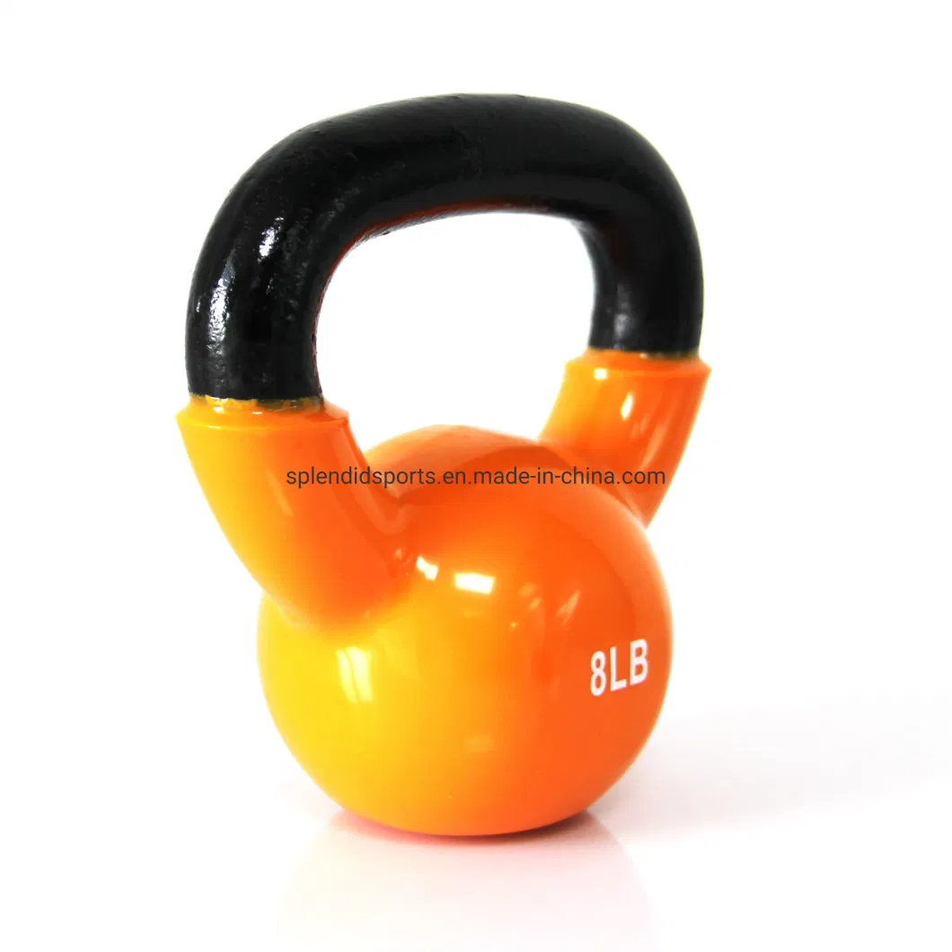 Factory Colorful Bodyfit Workout Fitness Equipment Competition Kettle Bell Painted Cast Iron Kettlebell