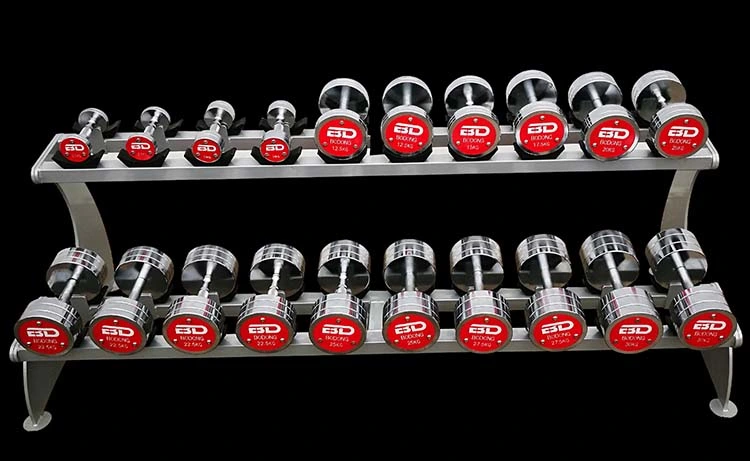 Wholesale Factory Price Body Building 304 Steel Dumbbell Gym Power Lifting Fitness Equipment Home Gym Dumbbell Set