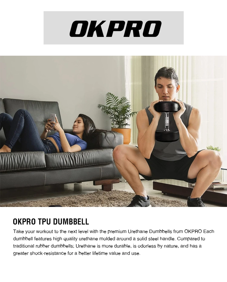 Custom Buy Cheap Dumbbells Set Online Gym Weights Equipiment Fitness Equipment Wholesale Square PU Urethane Dumbbells