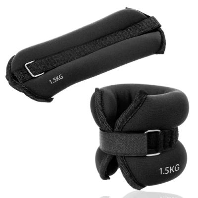  Pesi delle gambe in palestra in neoprene regolabile il polso avvolge il sollevamento del peso Caviglia con cinturino da polso da sforzo caviglia pesi