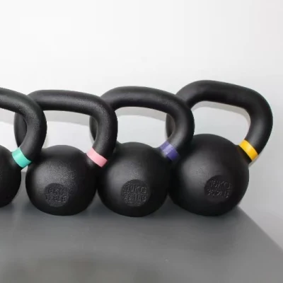  Palestra attrezzatura fitness sollevamento pesi addestramento ghisa polvere rivestita Kettlebell