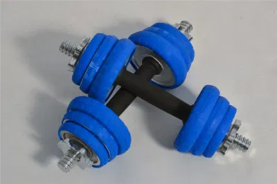  Dumbbell registrabile del bicromato di potassio con il cappotto di gomma della calotta di protezione per la strumentazione domestica di forma fisica di ginnastica