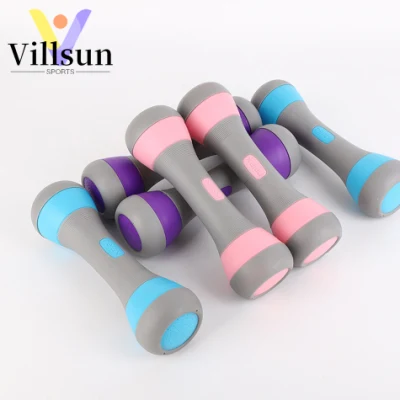  Set di 2 pesi manuali personalizzati con logo rosa Per le donne