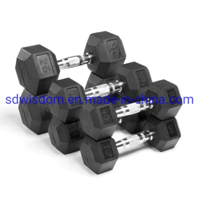  Attrezzature per palestra a croce, gomma esagonale fissa PU, esagonale, con Lb