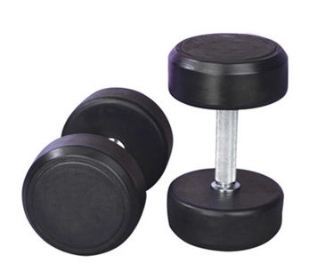 Fascia a dumbbell con rivestimento in gomma fissa di alta qualità da 2,5 kg a 60 kg