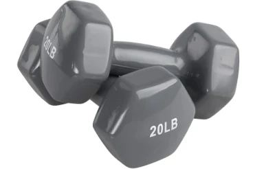  Set di pesi a mano rivestiti in vinile da 2 20lb Manubri