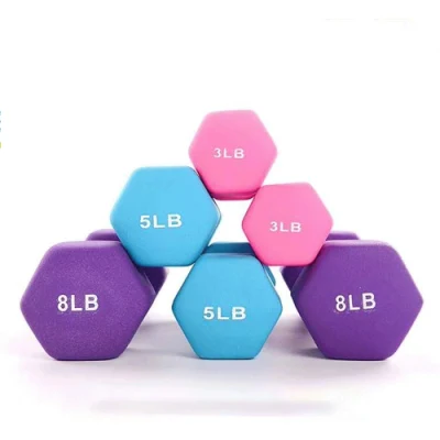  Immersione senza scivolo colorful Fitness Neoprene palestra attrezzatura pesi liberi Mancuernas Hexagonales sollevamento pesi, manubri in neoprene