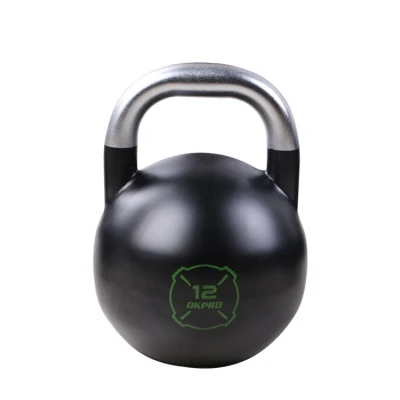  Attrezzatura Premium maniglia cromata personalizzata Nero 4kg concorrenza Kettlebell
