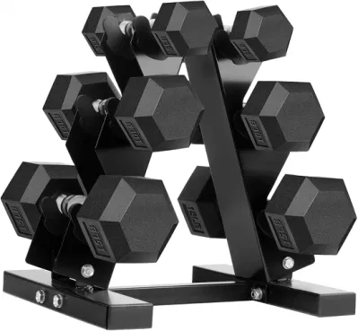  Commercio all&prime;ingrosso 2.5kg a 50kg attrezzatura fitness peso libero gomma a buon mercato Libbre Dumbbles Hexagon Dumbbells Hex