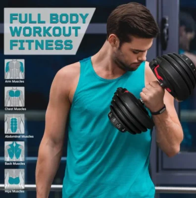  Multi stile/logo personalizzato/palestra, attrezzature fitness/manubri regolabili