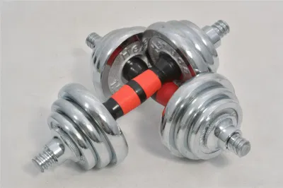  il Dumbbell registrabile del bicromato di potassio 15kg ha impostato con biella per la strumentazione domestica di forma fisica di ginnastica