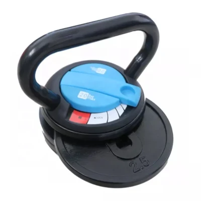  Kettlebell regolabile in ghisa con rivestimento in vinile di alta qualità, peso 32 kg Set esercizio di ferro regolabile in ghisa Kettlebell