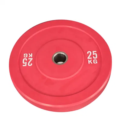  Vendita palestra attrezzatura addestramento Home sollevamento pesi Dumbbell plate Kg palestra Piastre a campana con peso del paraurti in gomma Disc Fitness Color