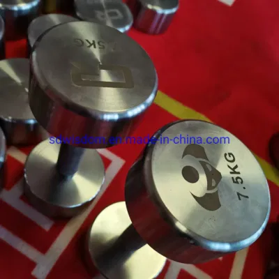 Logo personalizzato 2.5kg 80kg Home commerciale Dumbbells in acciaio inox