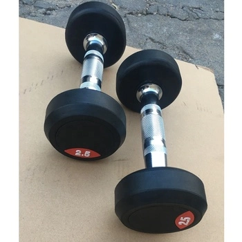 High Quality Round Rubber Coated Dumbbell