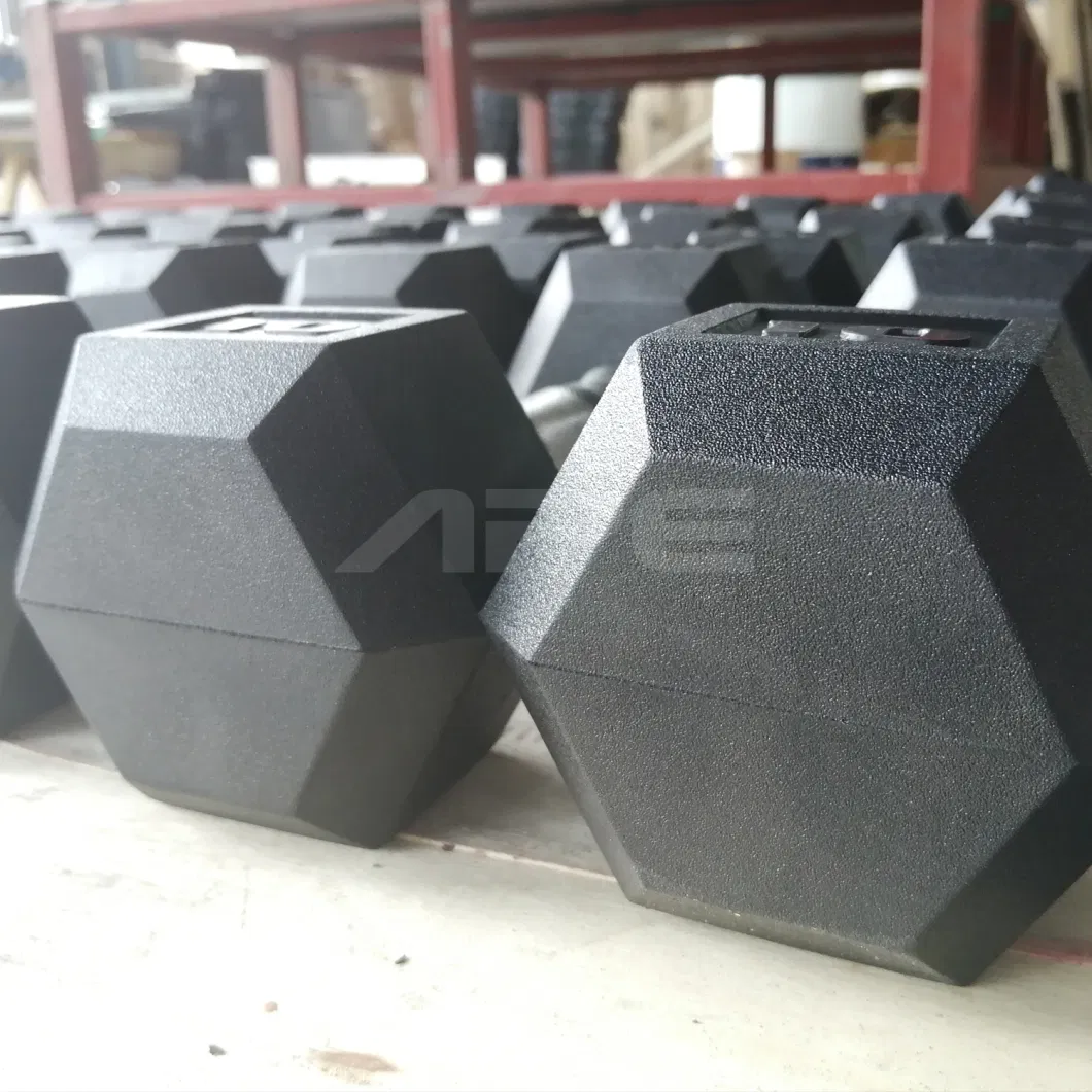 Ape Fitness Equipment Rubber Hex Dumbbell for Gymnasium Home