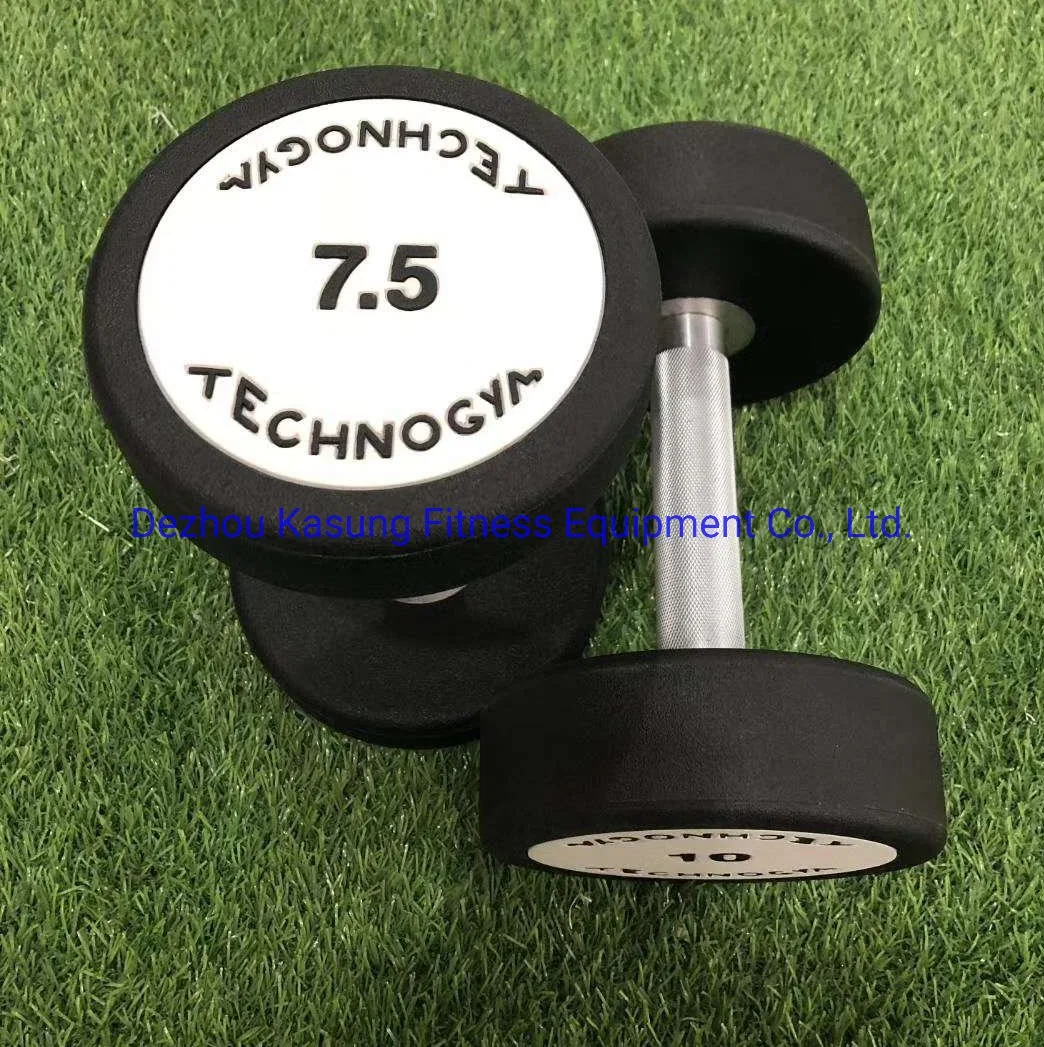 Top Quality Fixed Rubber Coated Dumbbell with 2.5kg to 60kg