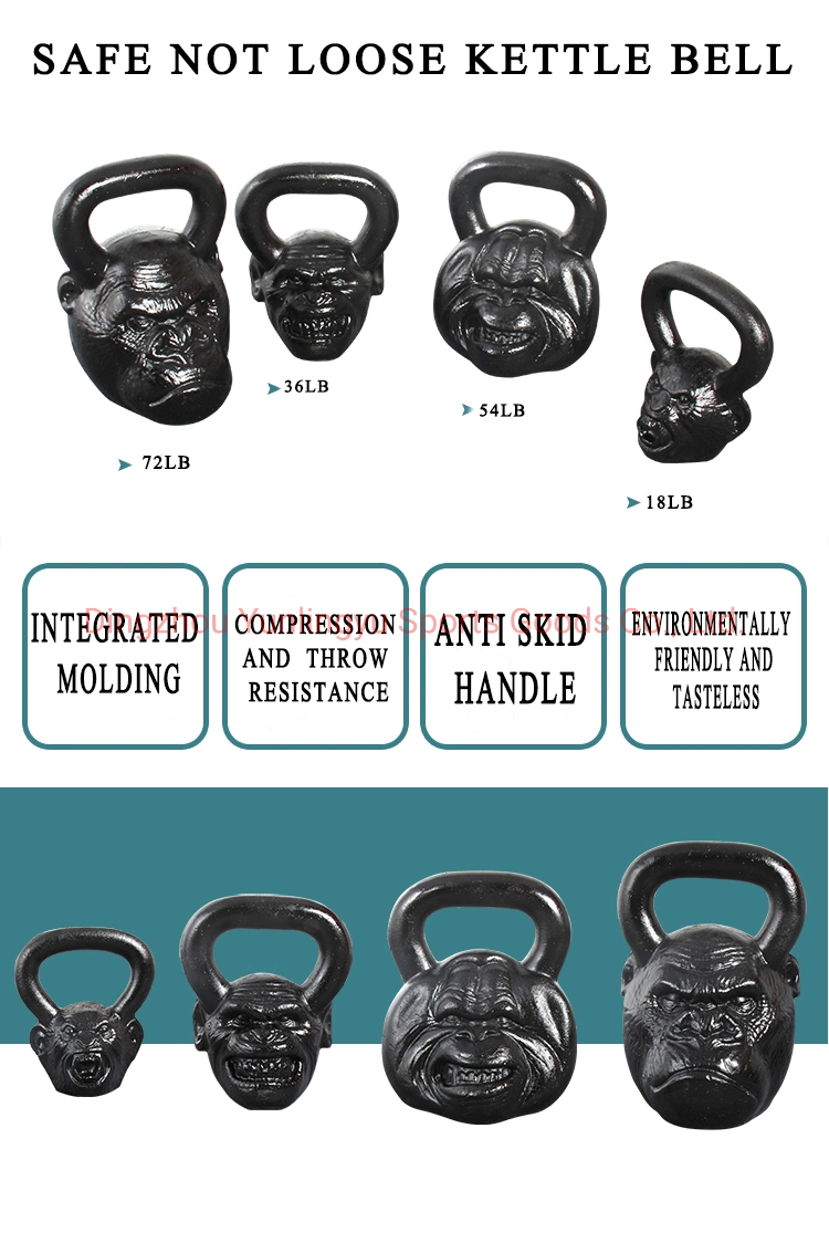 Manufacturer Body Building Gym Equipment Kettlebell Monkey Face Kettlebell