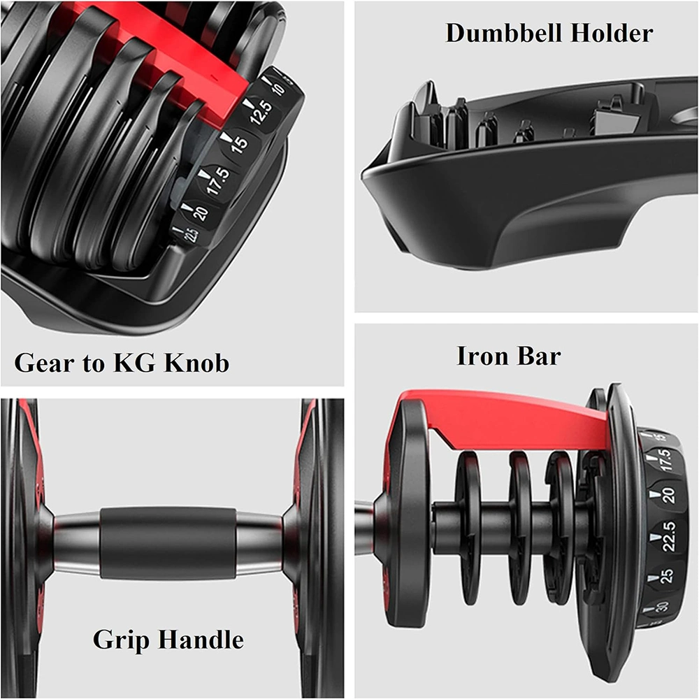 Large Free Weights Fitness Dumbells Pair Adjustable Dumbbell