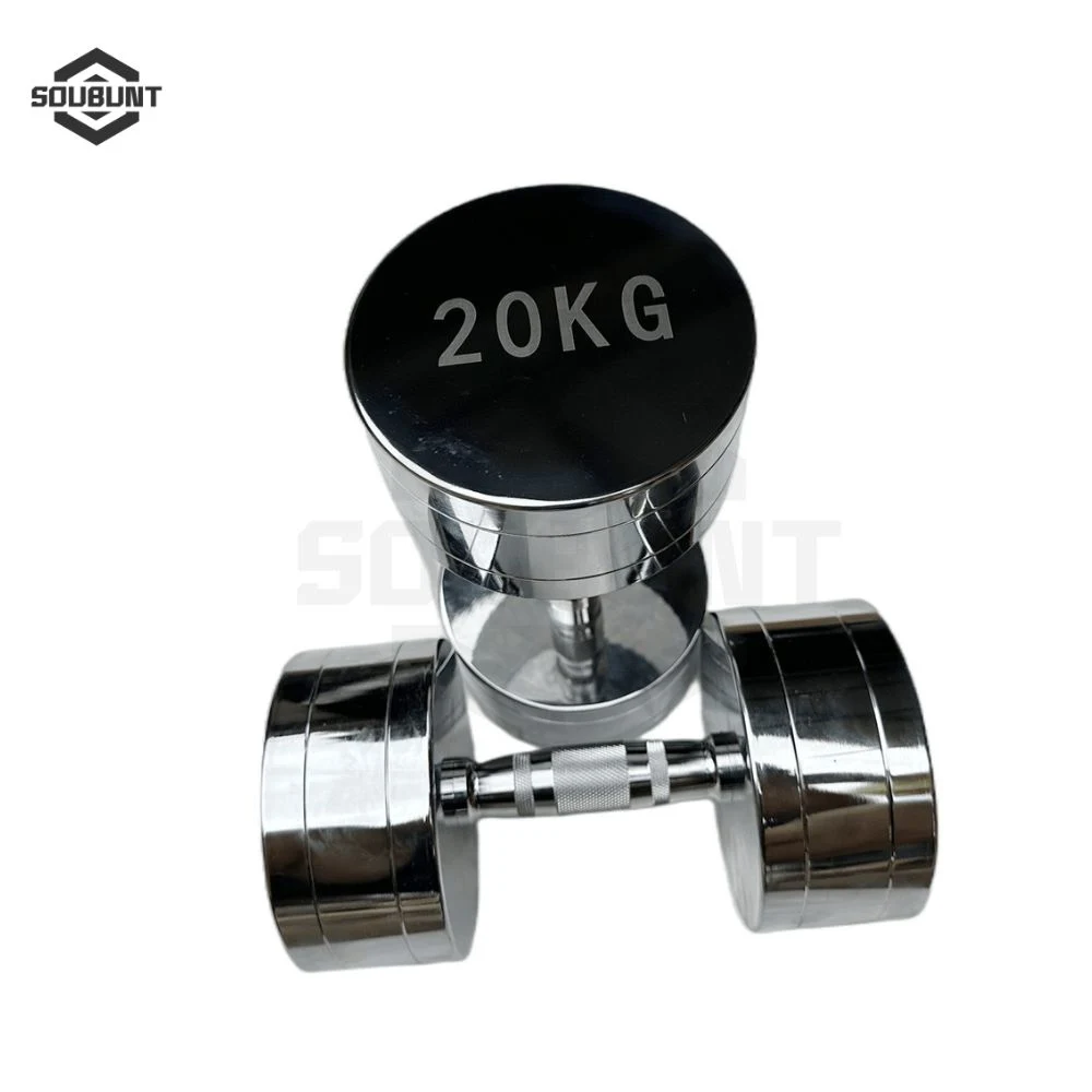 Electroplated Steel Dumbbell Set with Fixed Weights