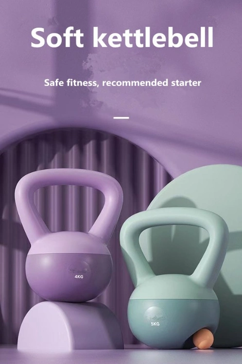 2024 New Design Free Weight Fitness Equipment Hot Sales Soft Kettlebell