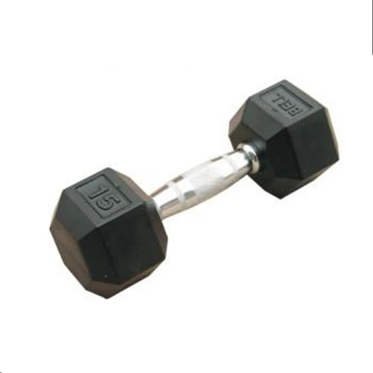 New Style Fitness Equipment Rubber Hex Dumbbell / Tz-3001