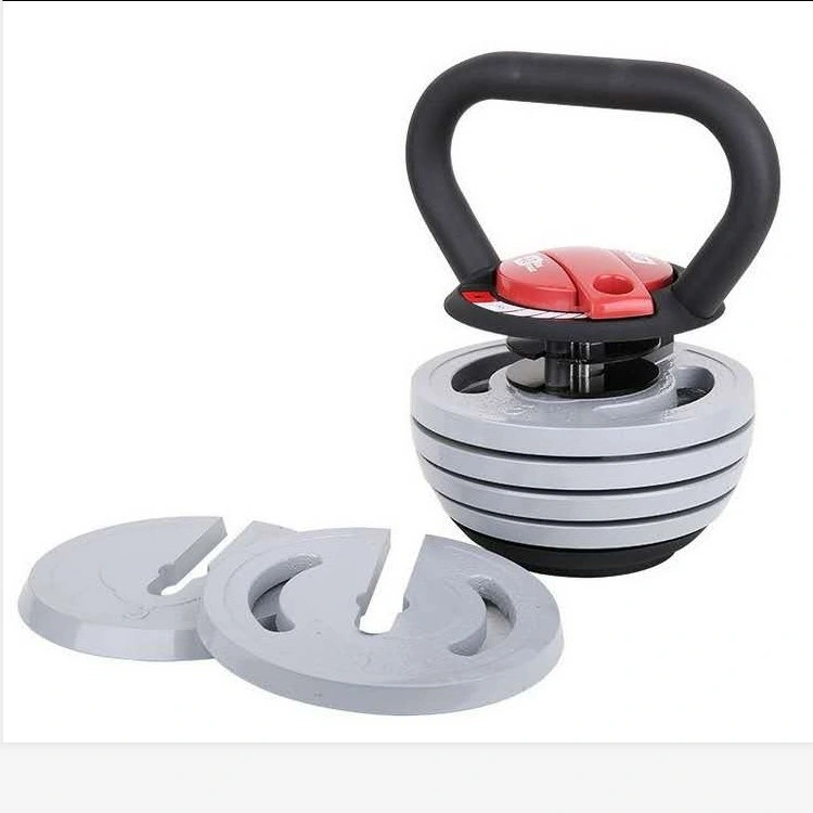 Gym Home Equipment Powder Coated Cast Iron 40lb Adjustable Kettlebell