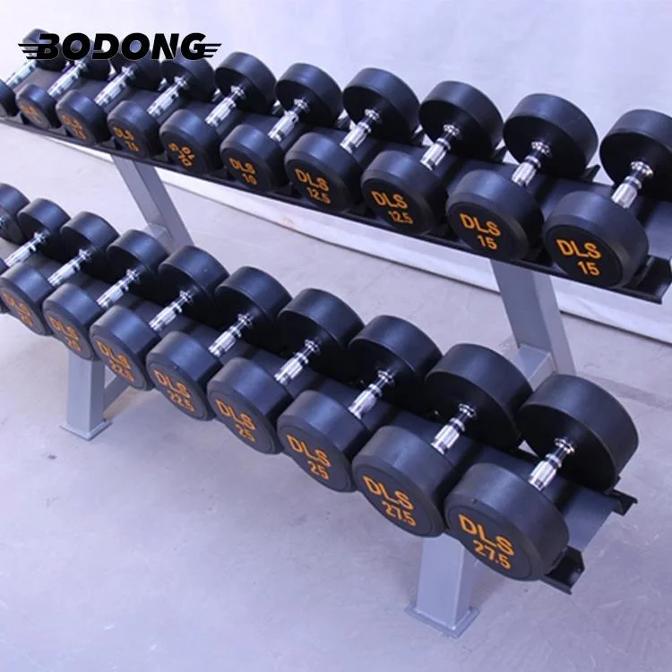 Wholesale Full Body Workout Dumbbell Home Gym Rubber Coated Round Head Weights Dumbbells