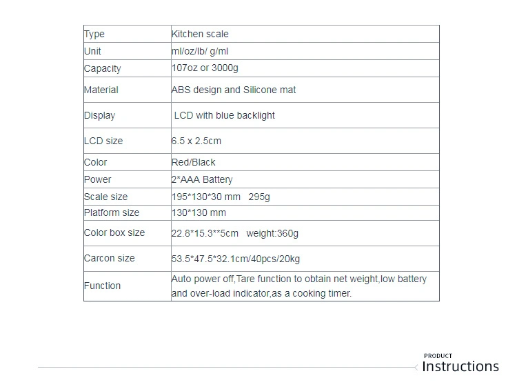 Premium Quality Kitchen Food and Digital Coffee Scale