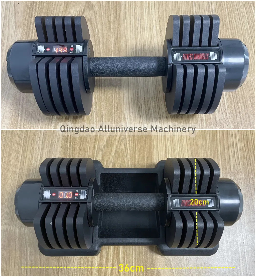 in Stock Dumbbell Set Rubber Cast Iron Fitness Adjustable Dumbbells with Stand