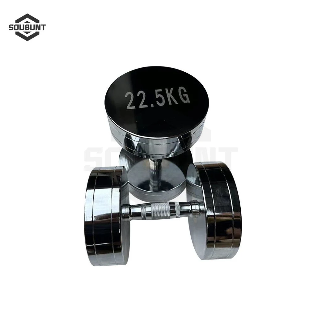 Electroplated Steel Dumbbell Set with Fixed Weights