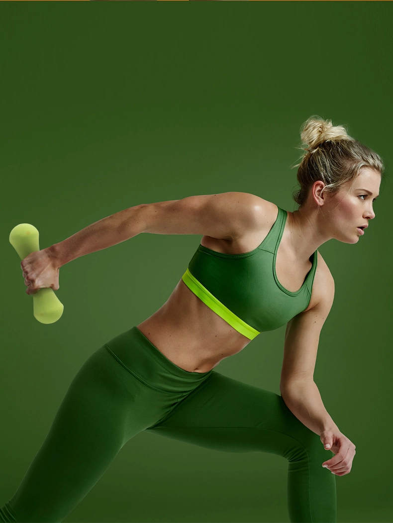 New Gym Goods Fitness Equipment Manufacture Women Body Building Weight Lifting Bone Shape Neoprene Dumbbell Gym Dumbbell