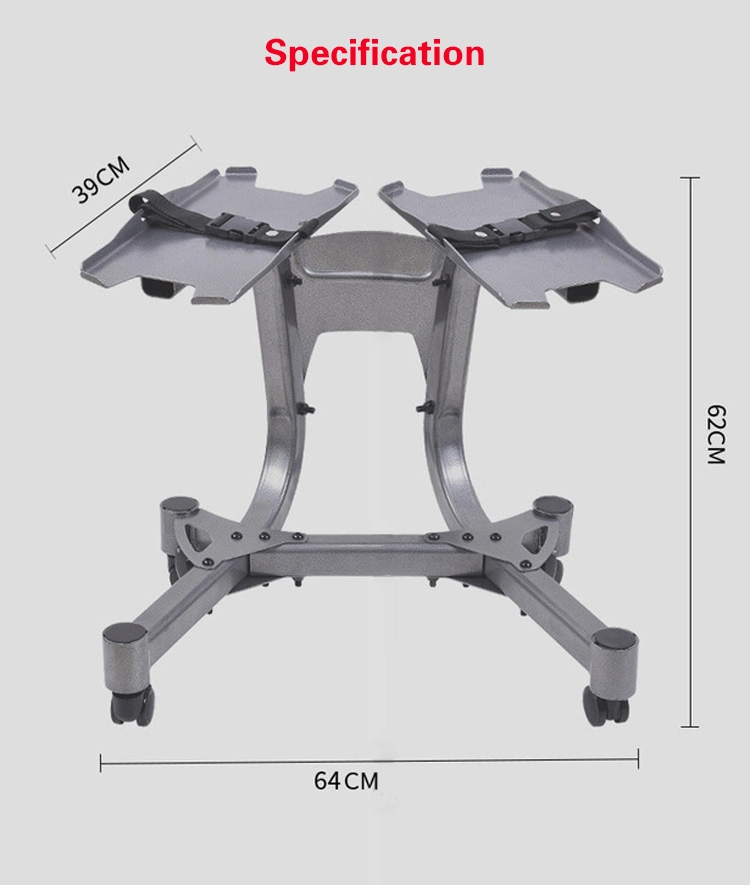 2kg Increments 16kg 20kg 32kg 36kg Adjustable Dumbbell Weights with Rack