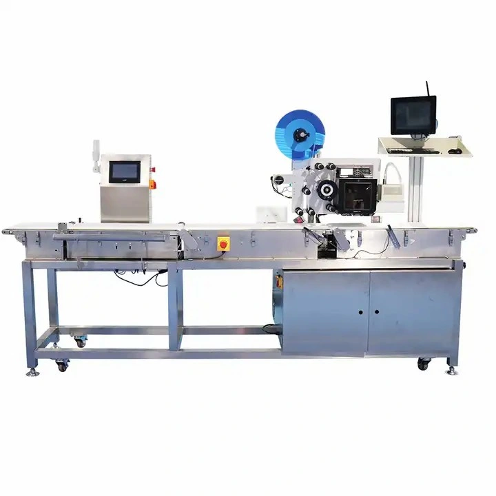 Automatic Inkjet Printing Weight Check High Accuracy Weighing Jet Printer