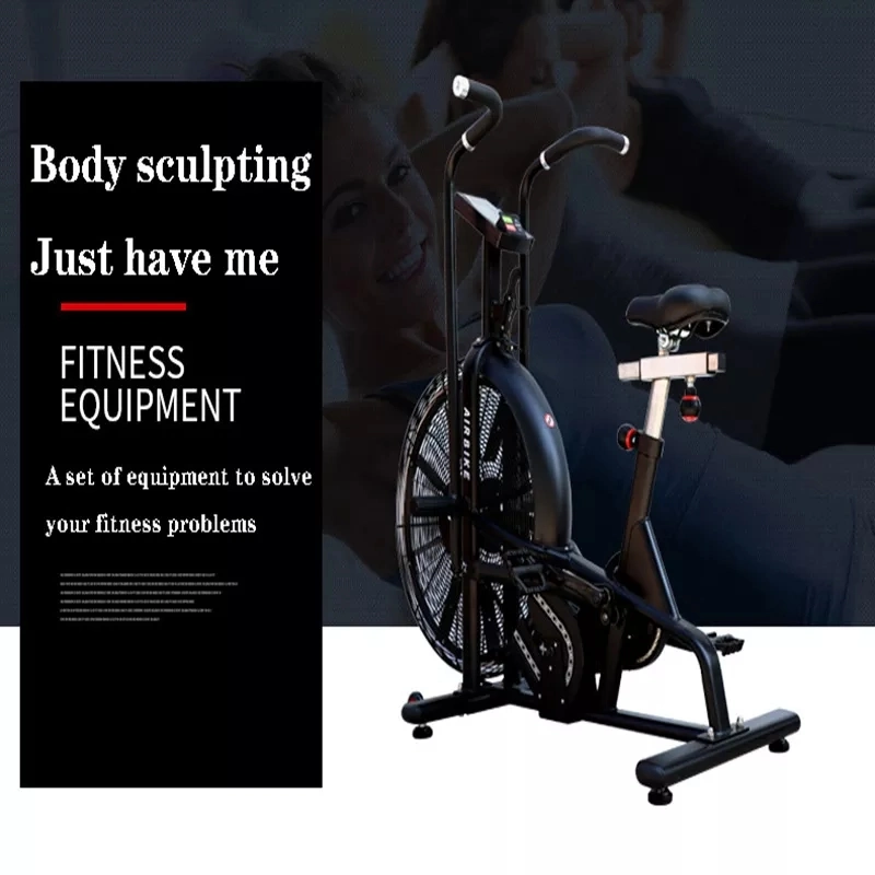 New Button Version Screen Smart Wind Resistance Exercise Bike Fitness Exercise Bike