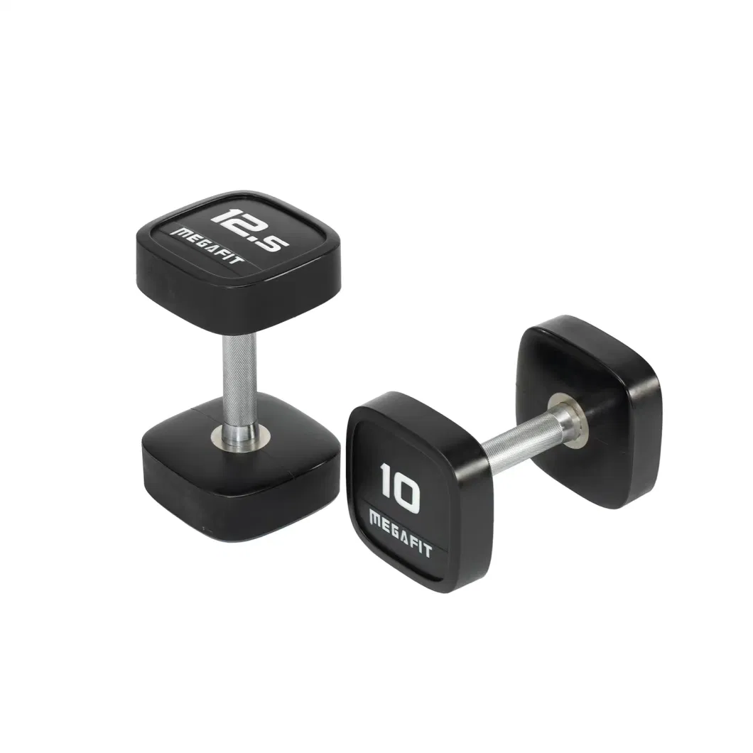 Dumbbells Online Dumbell Set Gym Weights Equipiment Fitness Equipment Custom Wholesale PU Round Dumbbell Urethane Dumbbells