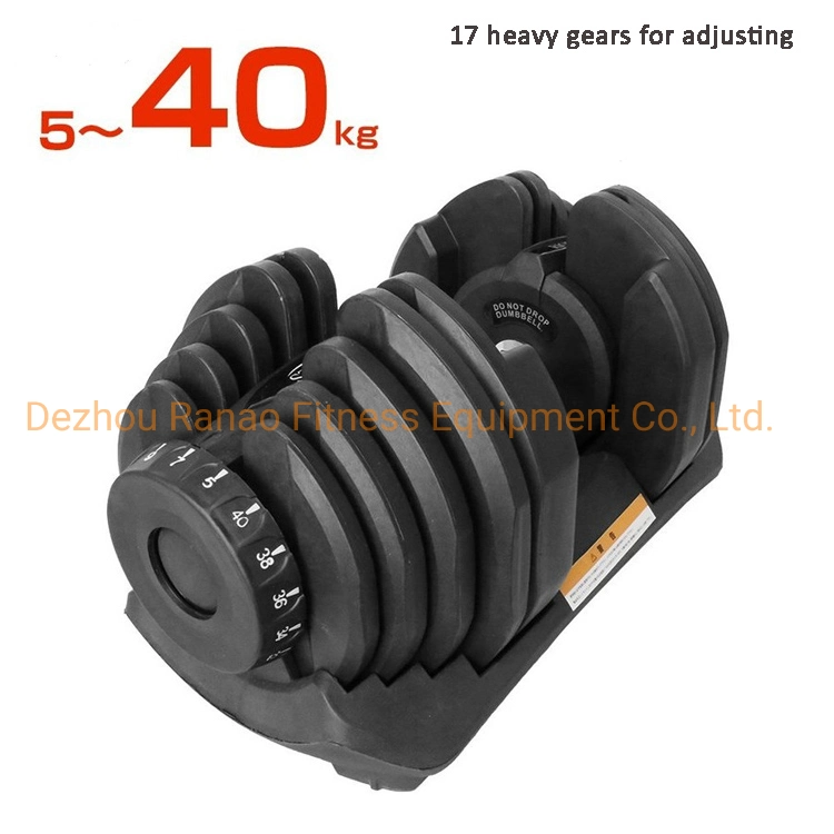 Professional Fitness Weight Type Necessary Sports Equipment 40kg/90lb Adjustable Dumbbell Training Enhance Strength