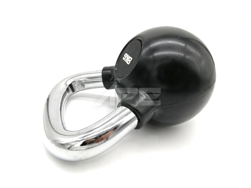 Ape E-Plating Chrome Rubber Kettlebell Gym Fitness Equipment