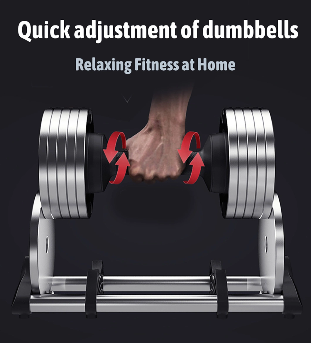 Wholesale Gym Fitness Free Weight Adjustable Dumbbell Set 12kg 16kg 20kg 24kg 32kg 36kg Dumbbell