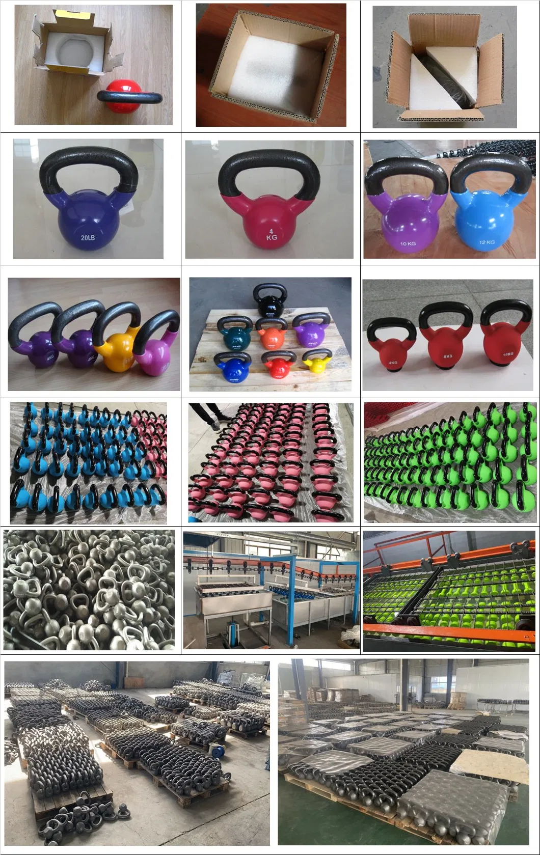 Hot Sells PVC Coated Neoprene Kettlebells