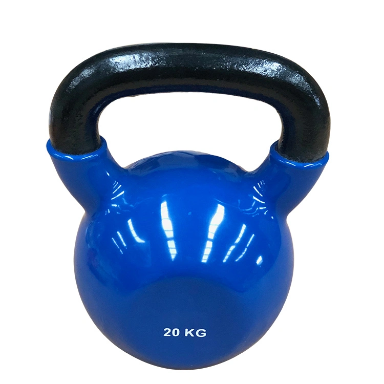 20kg Kettlebell Weightlifting Vinyl Coated Gym Equipment Fitness Kettlebell