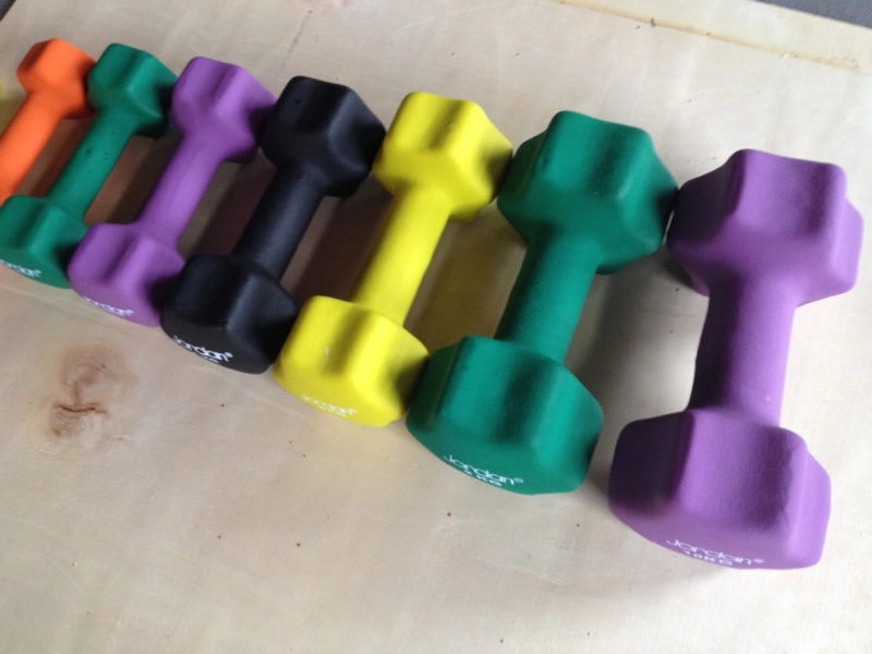 OEM Hot Sales PVC DIP Vinyl Dumbbell Colorful Dumbbell Sets Customized