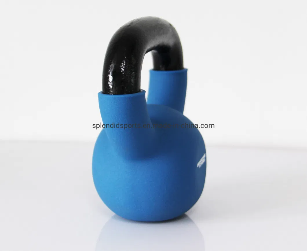 High Quality Free Weight Fitness Wholesale Gym Equipment Custom Cast Iron Fitness Neoprene Dipping Kettlebell