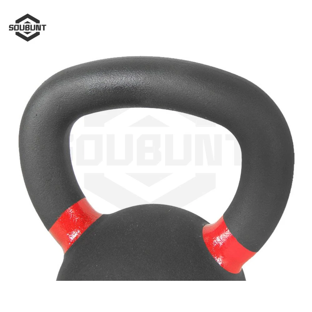 Strength Training Electrostatic Spray Coating Film-Coated Sand-Cast Iron Colorful Handles Kettlebell