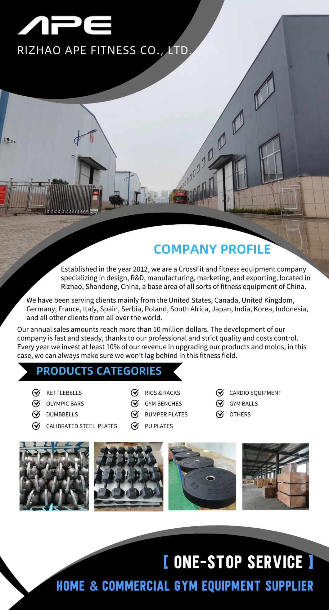 Factory Sale Gym Fitness &amp; Body Building Vinyl Dumbbell Set