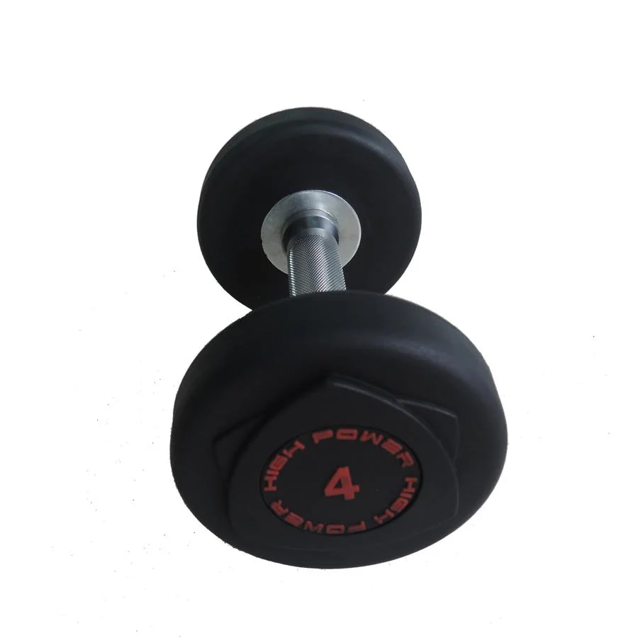 Hot Sell Black Round Rubber Coated Dumbbell